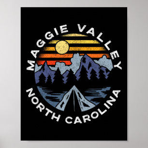 Póster Maggie Valley Carolina del Norte Montañas Vacacion