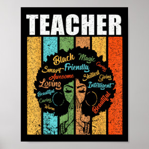 Póster Magia de Maestra Negra Mes de la Historia Afroamer
