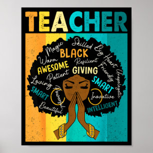Póster Magia de Maestra Negra Mes de la Historia Afroamer