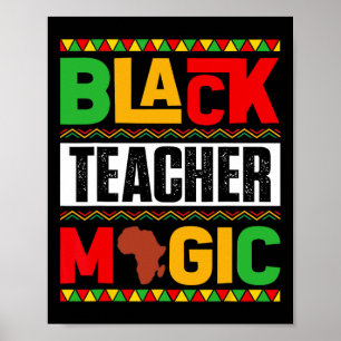Póster Magia de maestros negros Historia negra afroameric
