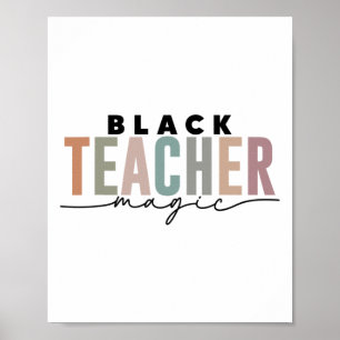 Póster Magia de maestros negros inspiradores Orgullo de l