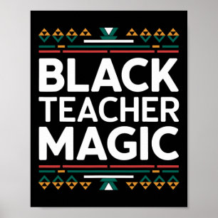 Póster Magia de maestros negros Mes de la historia negra
