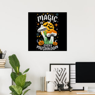 Póster ¡Magia en cada hongo!