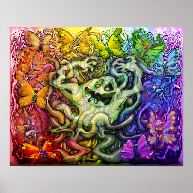 Póster Magia fantasma interconectada (Frente)