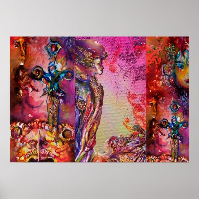 Póster Magia y misterio de EXCALIBUR Leyendas Arturas (Frente)