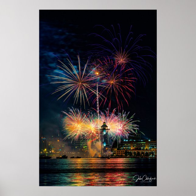 Póster Magic in the Night — Erie’s Sky Ablaze  (Frente)