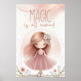 Póster Magic is all aroud, Girl poster