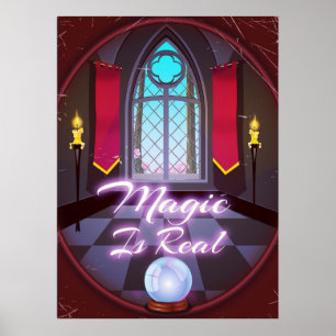 Póster Magic is Real inspiradora cita personalizado