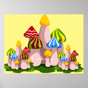 Póster Magic Mushroom Cathedral Thunder_Cove