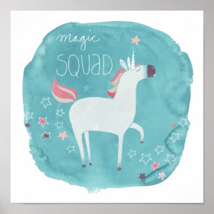 Póster Magic Unicorn Squad