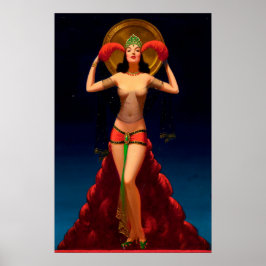 Póster Mágica dama de pulpa arriba