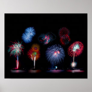 Póster Mágica de fuegos artificiales