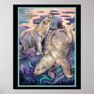 Póster Mágica del oso polar