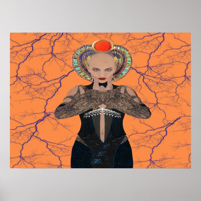 Póster Mágica eléctrica egipcia (Frente)