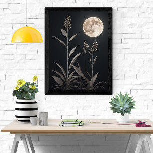 Póster Mágica luz de luna minimalista