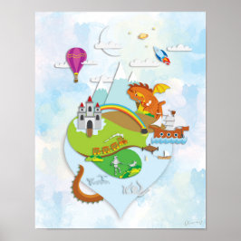 Póster Magical Adventure Island Poster (sin texto)