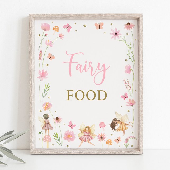 Póster Magical Fairy Garden Rótulo de alimentos de cumple (Subido por el creador)