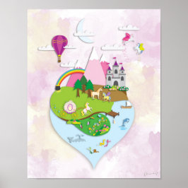 Póster Magical Imagination Island Poster (sin texto)