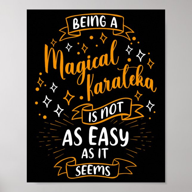 Póster Magical Karateka - Navidades Karateka Karate Mujer (Frente)