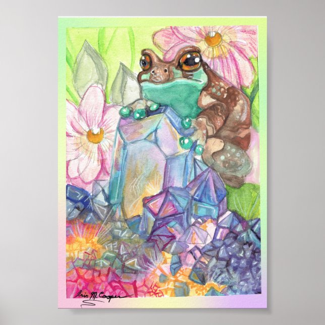 Póster Magical Milk Frog Watercolor (Frente)