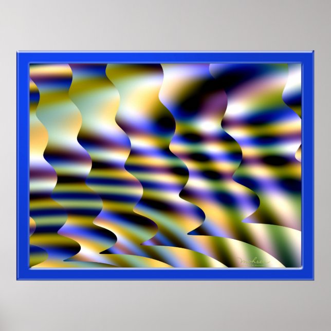 Póster Magical Paisaje de Trance Psicodélico (Frente)