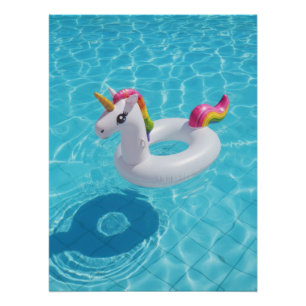Póster Magical Unicorn Pool Float - Summer Fun