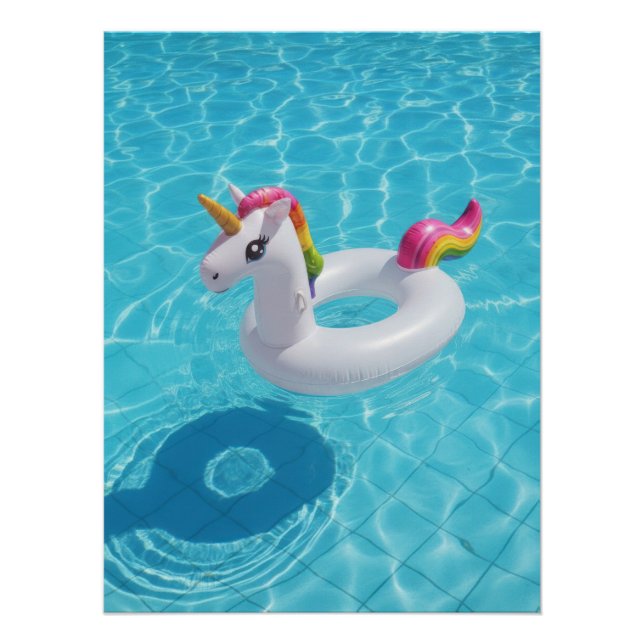 Póster Magical Unicorn Pool Float - Summer Fun (Anverso)