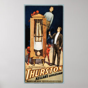 Póster Magician de THURSTON El espectáculo del prisionero