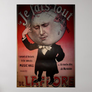 Póster Magiciano con gran cabeza