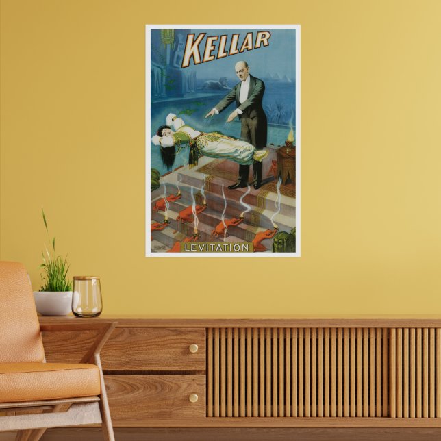 Póster Mágico Antiguo, Mago Harry Kellar (Salón 2)