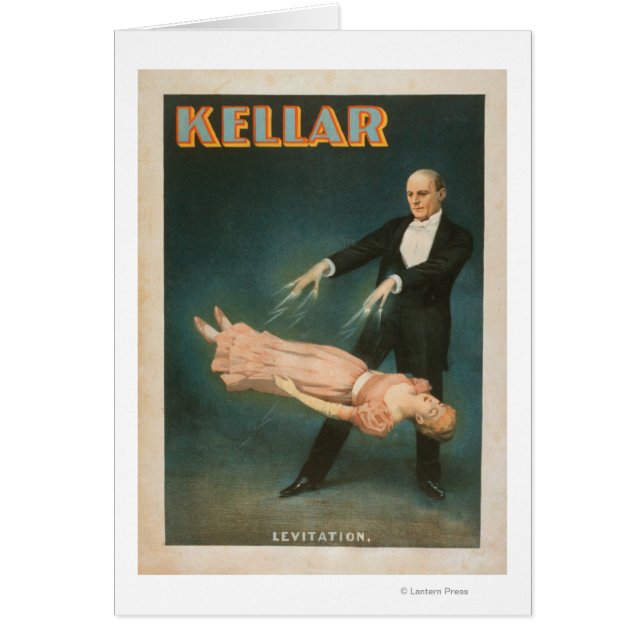 Poster mágico de levitación de Kellar #1 (Frente)