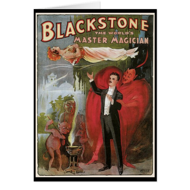 Poster Mágico Vintage, Gran Magicie Blackstone (Frente)