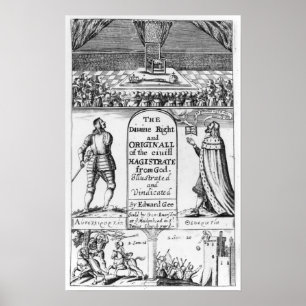 Póster Magistrado civil original del derecho divino de