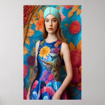 Magnífica dama con tatuaje