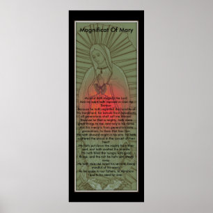 Póster Magnífica de la bendita Virgen María