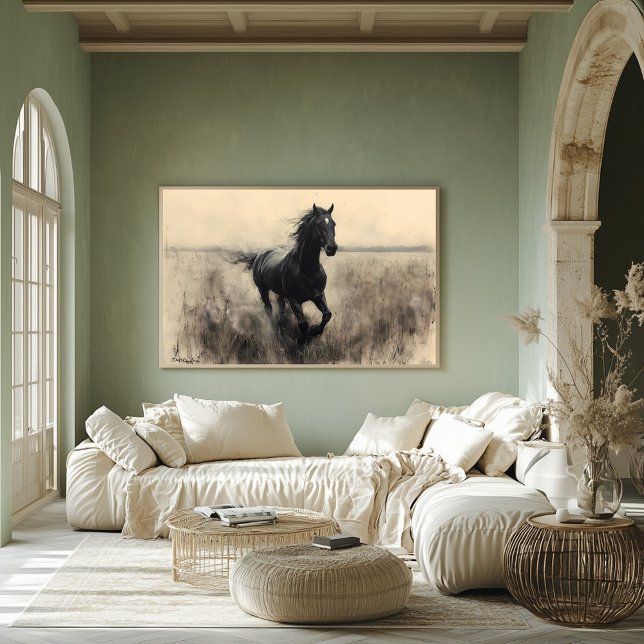 Póster Magnífica galopamiento de caballos en la naturalez (Subido por el creador)
