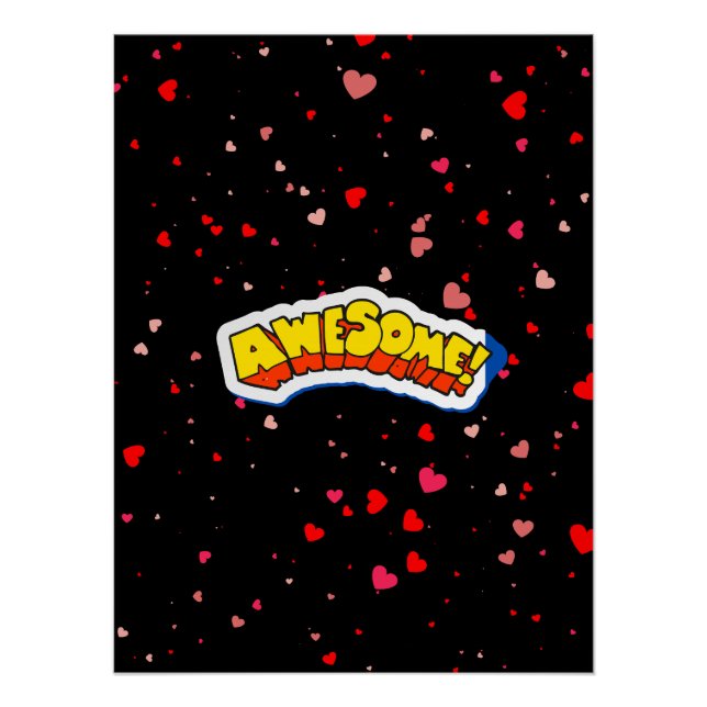 Póster Magnífica tipografía de buenas vibraciones (Anverso)