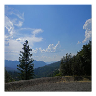 Póster Magnífica vista del valle de Hayfork...