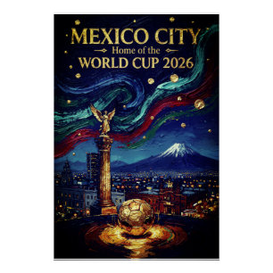 Póster Magnífica y lujosa obra de arte de la Ciudad de Mé