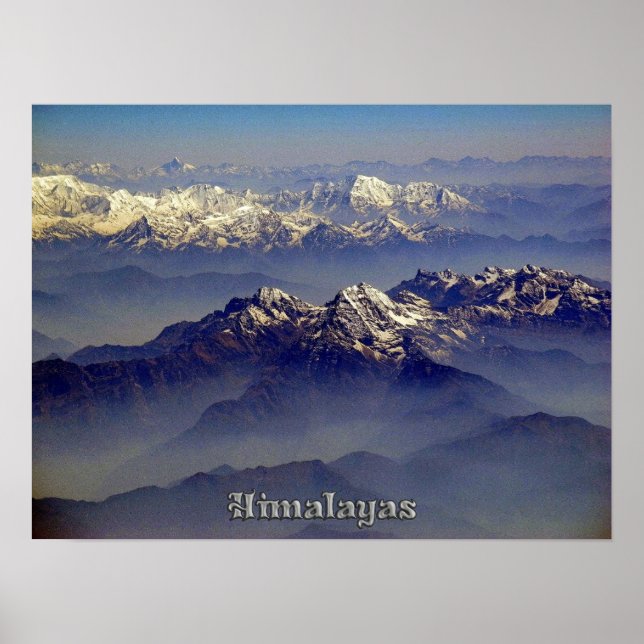 Póster Magníficas montañas Himalayas - Pico del Monte Eve (Frente)