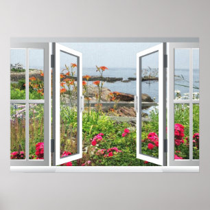 PÓSTER MAGNÍFICAS VISTAS AL JARDÍN DEL POSTER DE LA CUNA