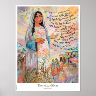 Póster Magnificat (Cántico de María) Poster católico