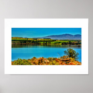 Póster Magnificent South African Landscape Blue Poster