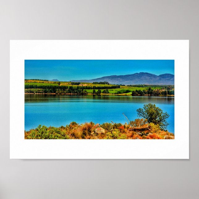 Póster Magnificent South African Landscape Blue Poster (Frente)