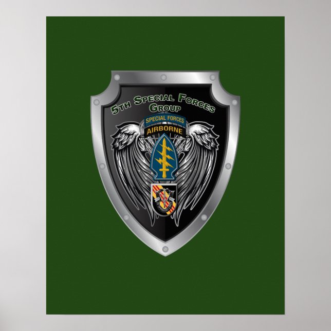 Póster Magnífico 5º Grupo de Fuerzas Especiales (Airborne (Frente)