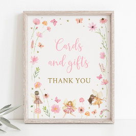 Póster Magnífico Jardín de Hadas Floral Regalos de cumple