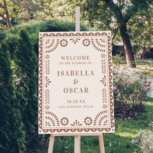 Póster Magnífico signo de bienvenida del Boda del Papel P (Subido por el creador)