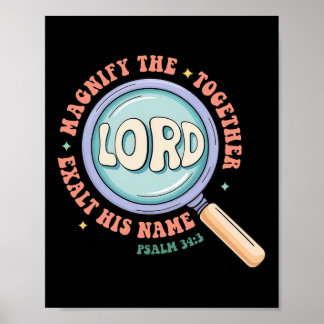 Póster Magnify The Lord Bible Verse Magnified Vbs 2025 Su