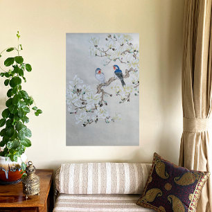 Póster Magnolia blanca