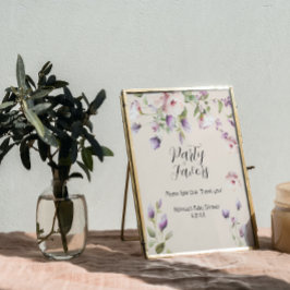 Póster Magnolia Blooms Party Favor Rótulo